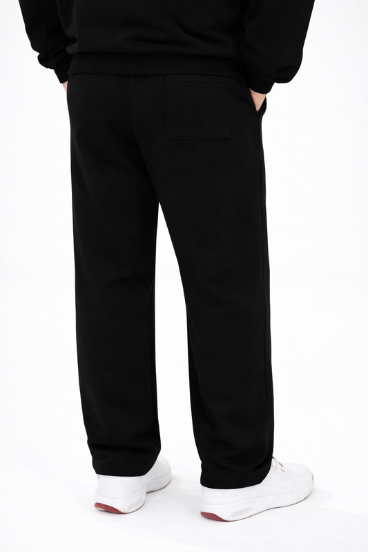 BLACK-BAGGY FIT SWEATPANT