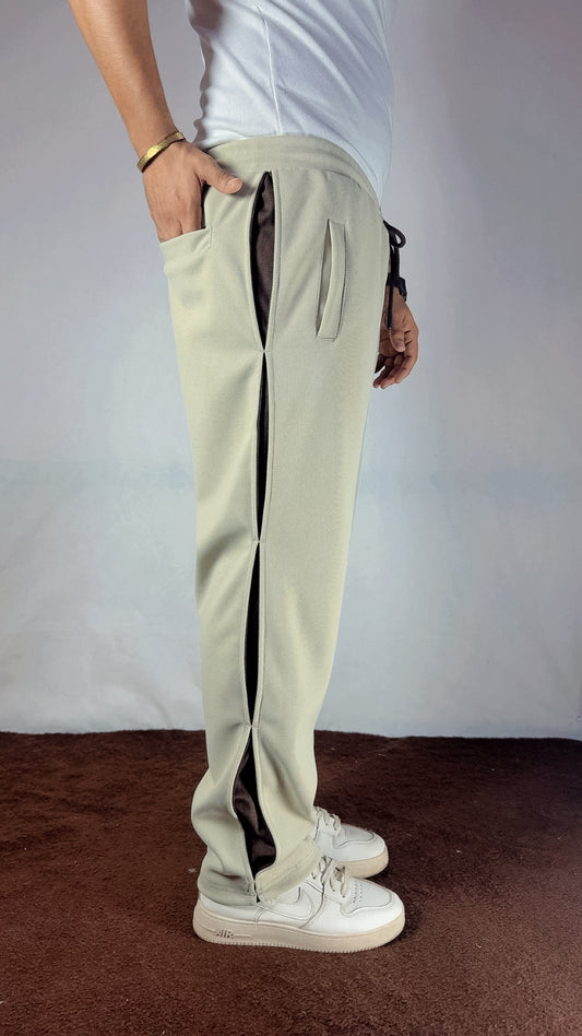 CASUAL SOFT BOTTOM CONTRAST PANEL JOGGERS