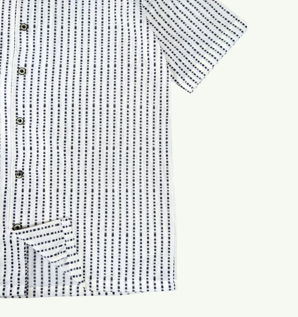 RESORT COLLAR STRIPED SHIRT