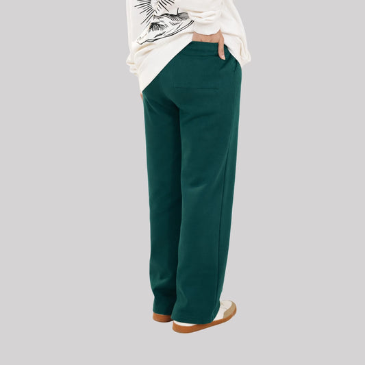 EMERALD GREEN-BAGGY SWEATPANT