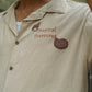 BAGGY FIT BEIGE RESORT COLLAR SHIRT.