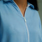 BAGGY FIT ZIPPER COLLAR SHIRT