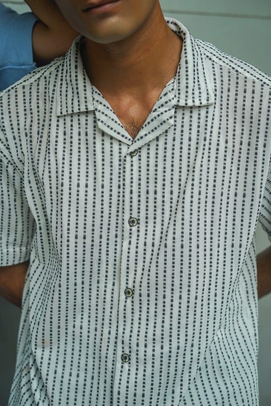 BAGGY FIT RESORT COLLAR SHIRT