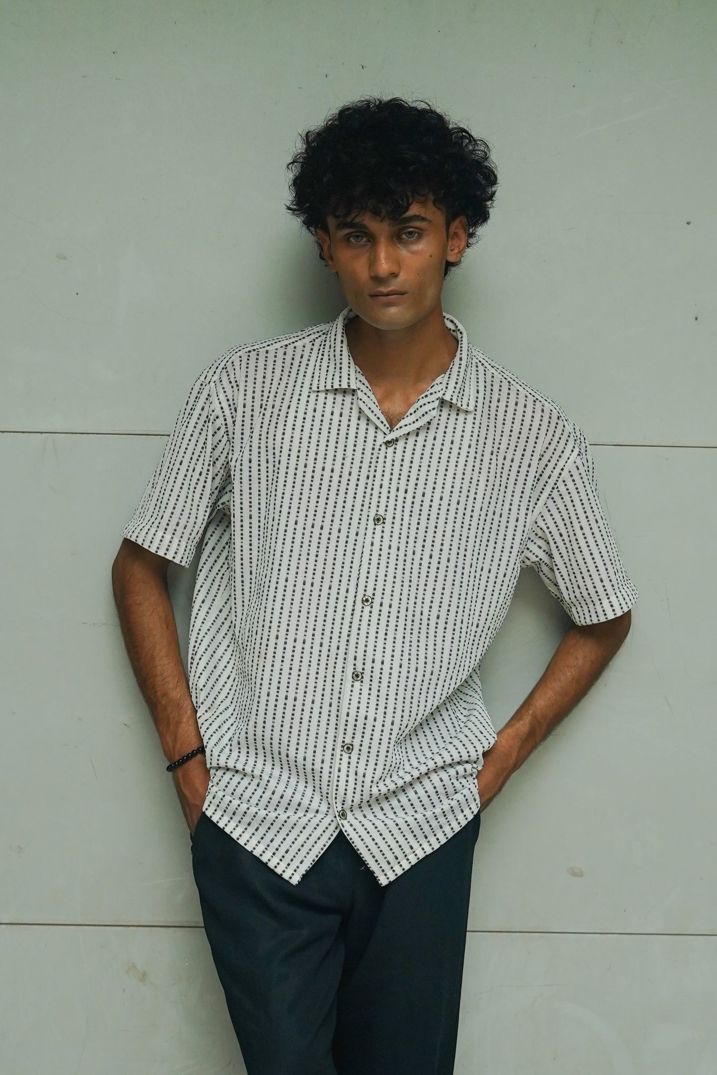 BAGGY FIT RESORT COLLAR SHIRT