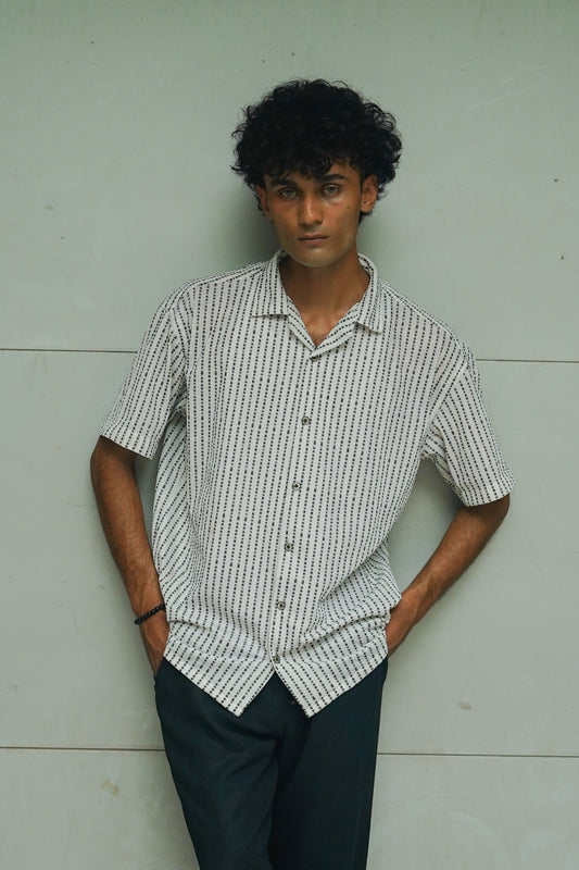 BAGGY FIT RESORT COLLAR SHIRT