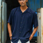 MIDNIGHT BLUE BAGGY FIT HALF SLEEVES SHIRT