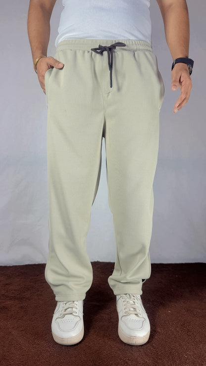 CASUAL SOFT BOTTOM CONTRAST PANEL JOGGERS