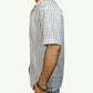 BAGGY FIT NET STRIPED SHIRT