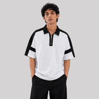 Horizon Zip Polo — Frost White