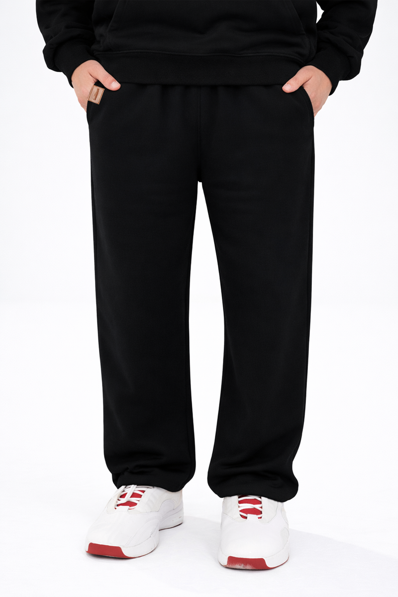 BLACK-BAGGY FIT SWEATPANT