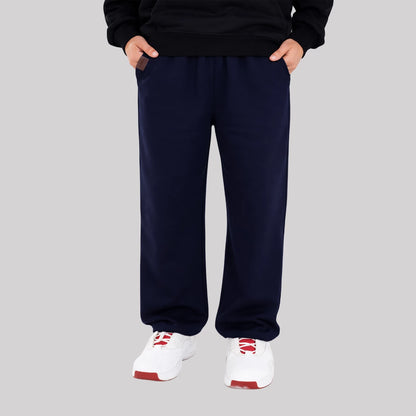 NAVY BLUE-BAGGY FIT SWEATPANT