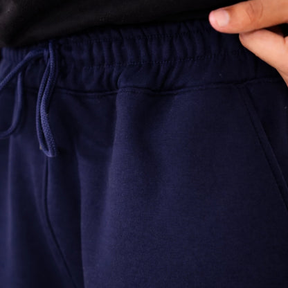 NAVY BLUE-BAGGY FIT SWEATPANT