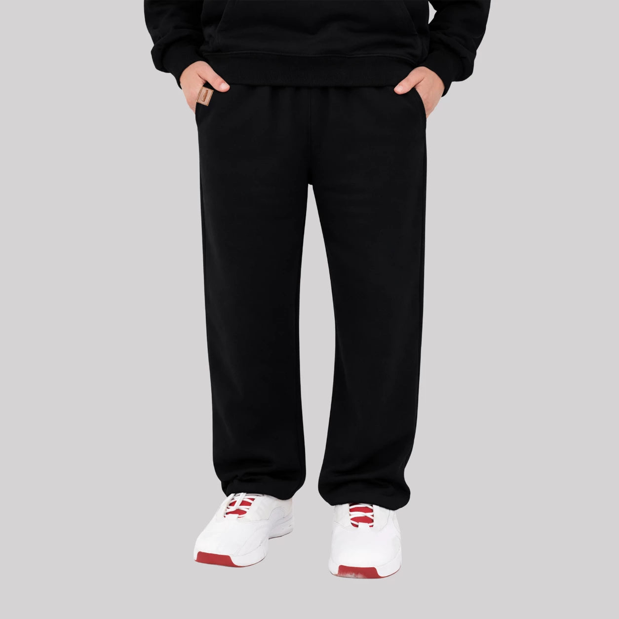 BLACK-BAGGY FIT SWEATPANT