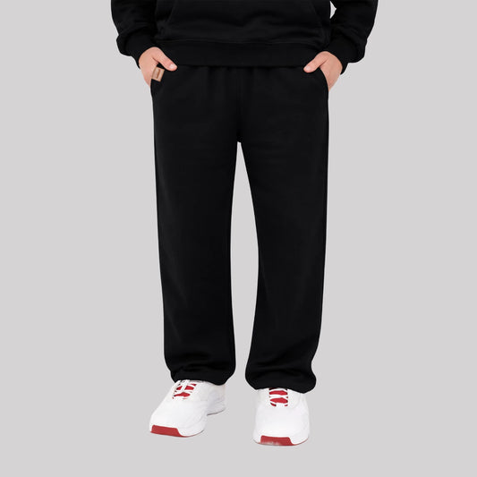 BLACK-BAGGY FIT SWEATPANT