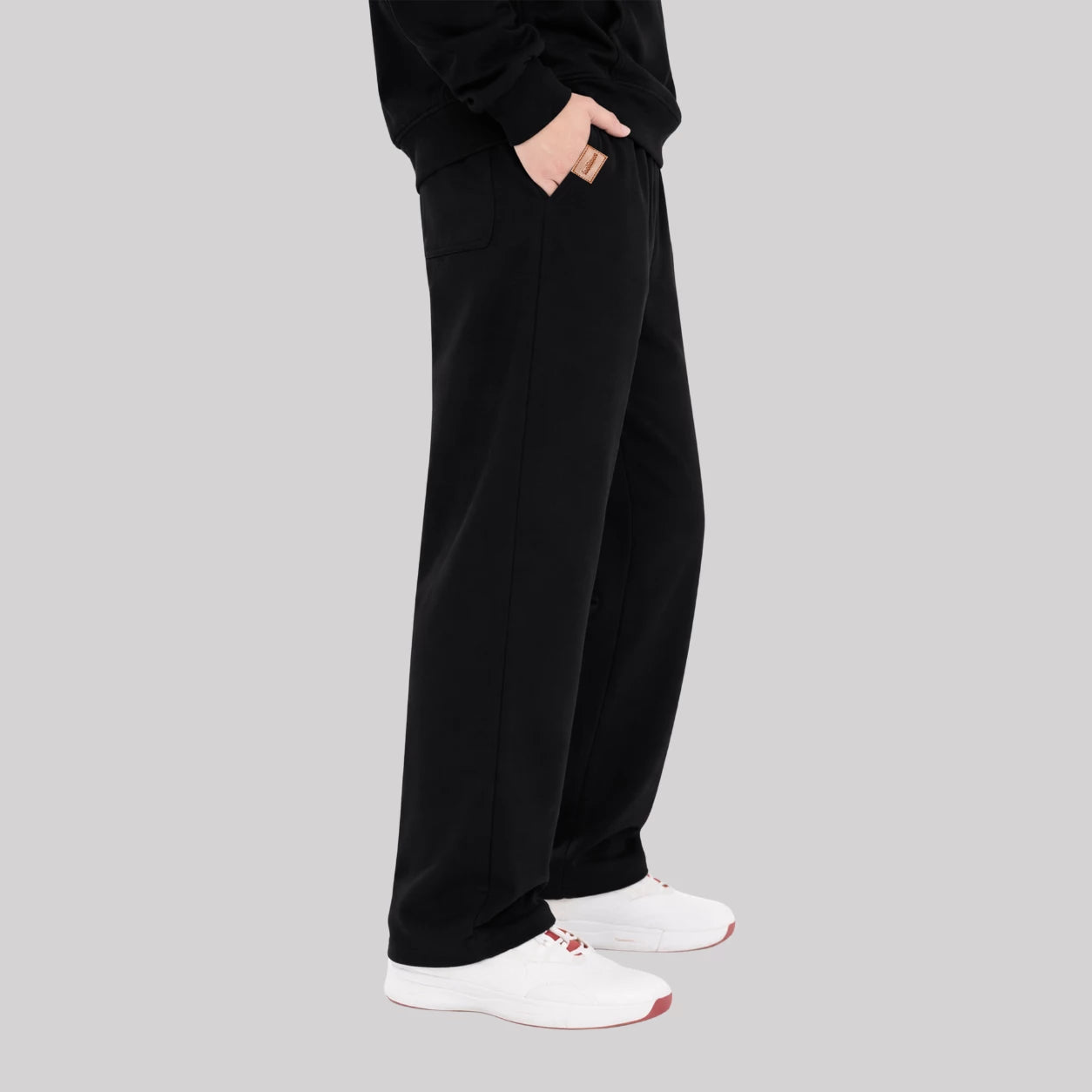 BLACK-BAGGY FIT SWEATPANT