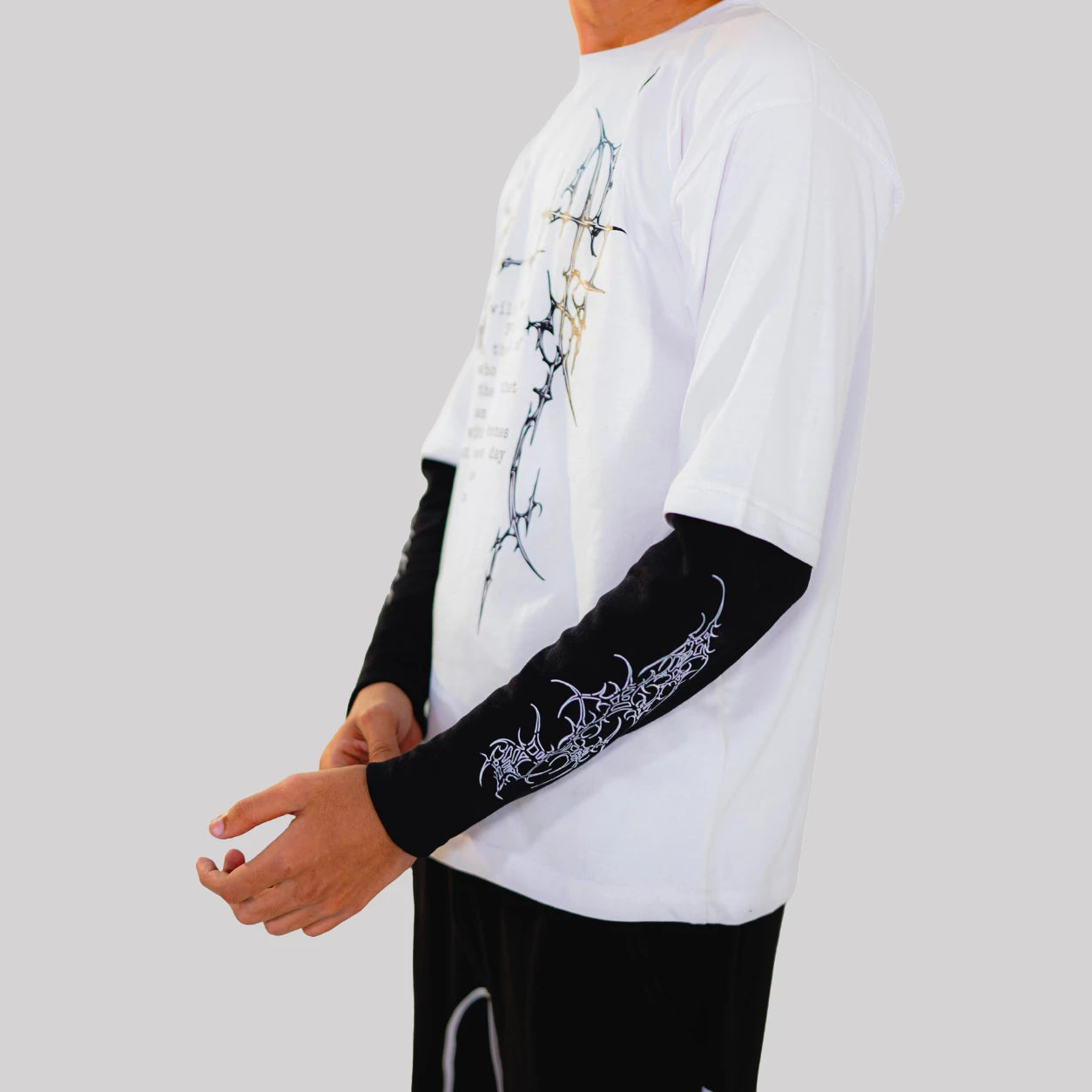MORTAL VERSE-DOUBLE SLEEVE TSHIRT
