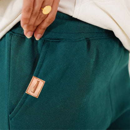 EMERALD GREEN-BAGGY SWEATPANT