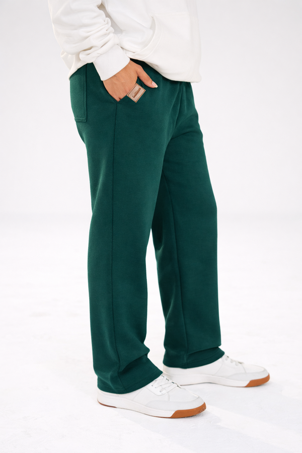 EMERALD GREEN-BAGGY SWEATPANT