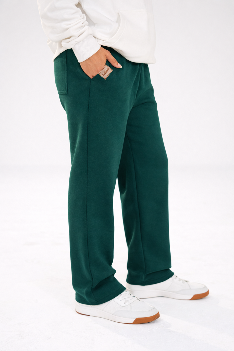EMERALD GREEN-BAGGY SWEATPANT
