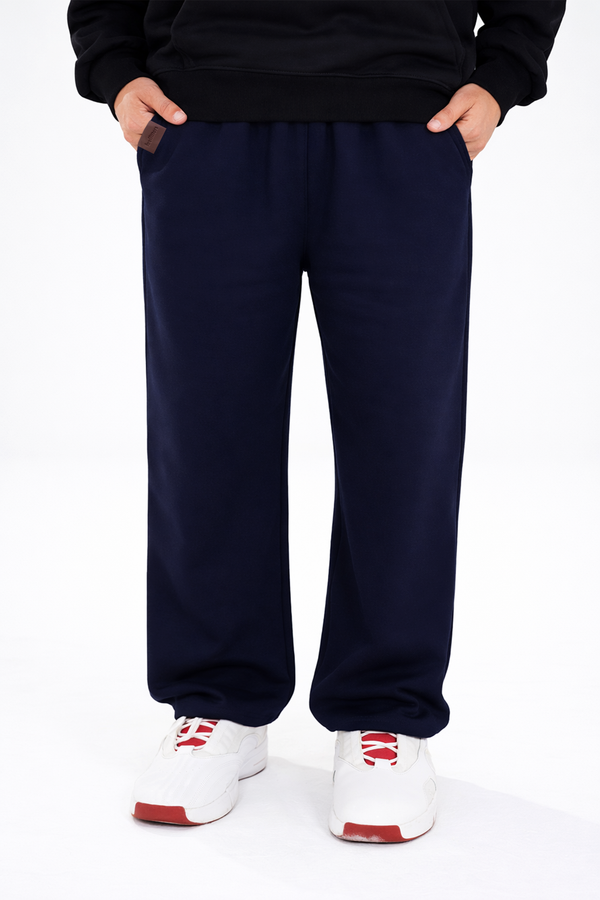 NAVY BLUE-BAGGY FIT SWEATPANT