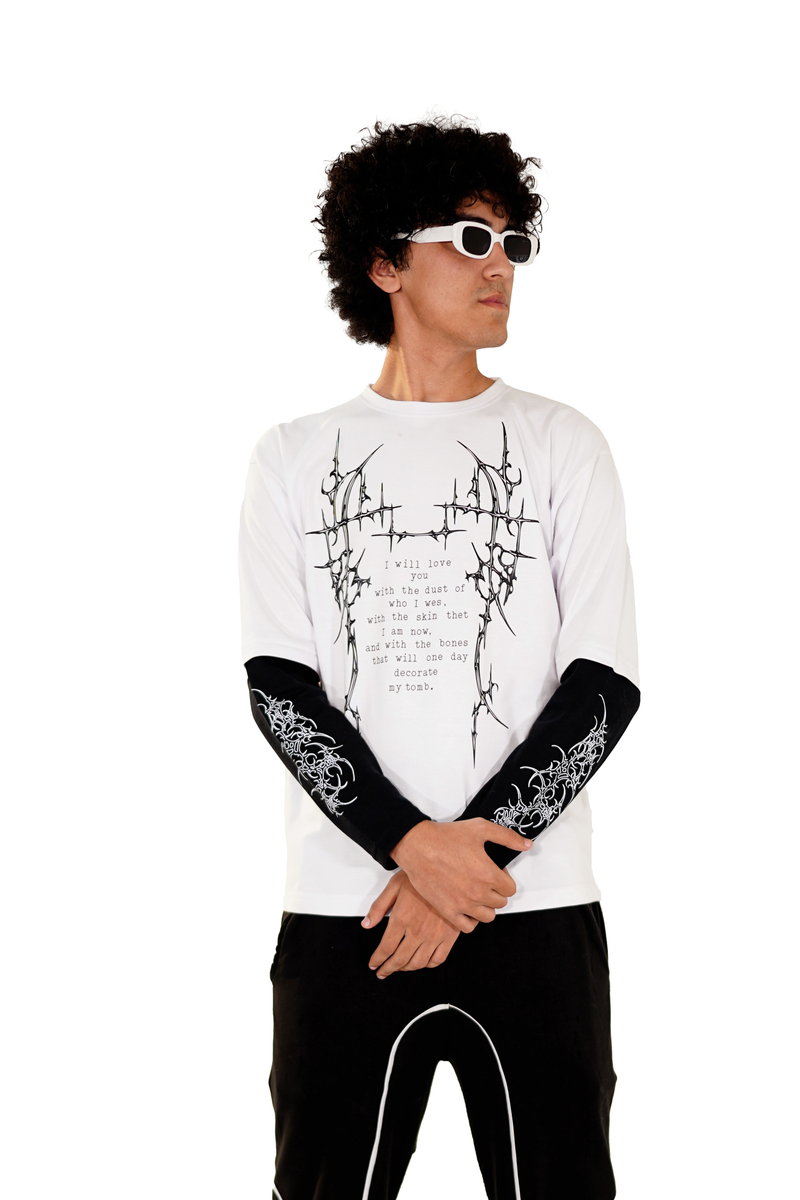 MORTAL VERSE-DOUBLE SLEEVE TSHIRT