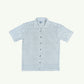 BAGGY FIT AIRY NET STRIPED SHIRT.